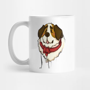 Cute St. Bernard Drawing Mug